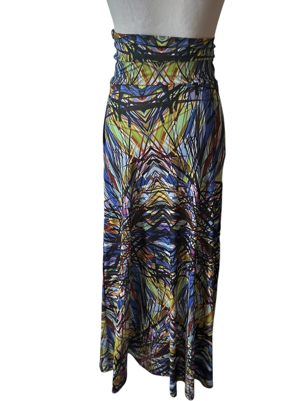 LuLaRoe Multicolor Geometric Print Stretch Maxi Skirt 🆕